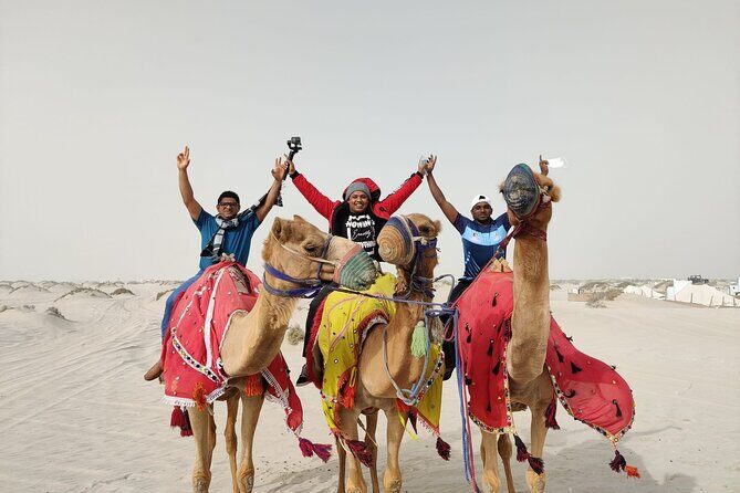 Camel trekking on the Dunes with Sunset - From Doha to Sealine: the late-afternoon start that matters