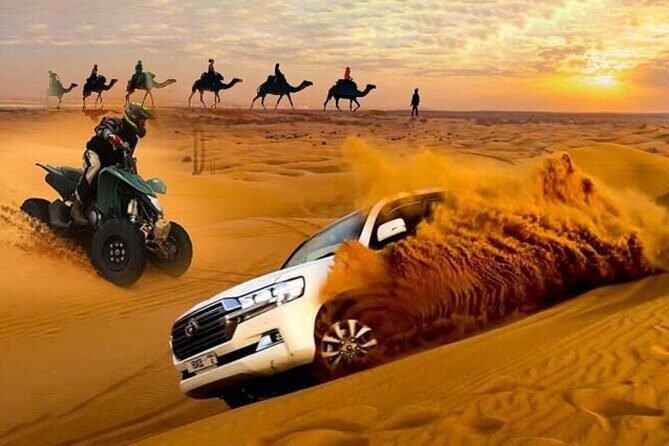 City Tour and Desert Safari with Camel Ride and Sand Boarding - Dune Bashing: Fast Off-Road Fun with a Bumpy Reality Check
