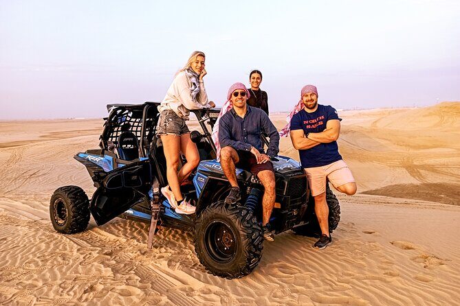 Desert Safari Dune Bashing Camel Ride Sand Surfing Atv or Buggy - Sealine Beach: a calmer end with sunset views