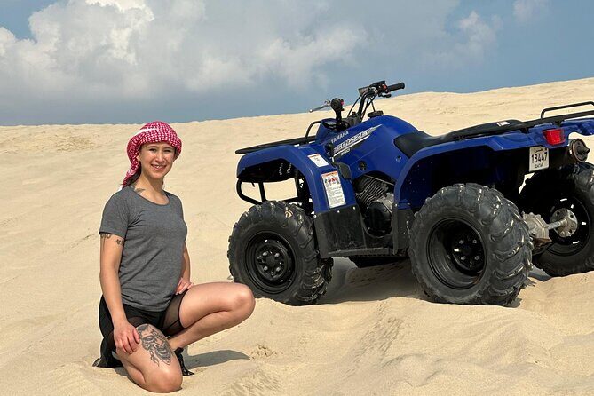 Desert Safari Dune Bashing Camel Ride Sand Surfing Atv or Buggy - Al Rashidiya dunes: quad bike or buggy, dune bashing, and safety gear