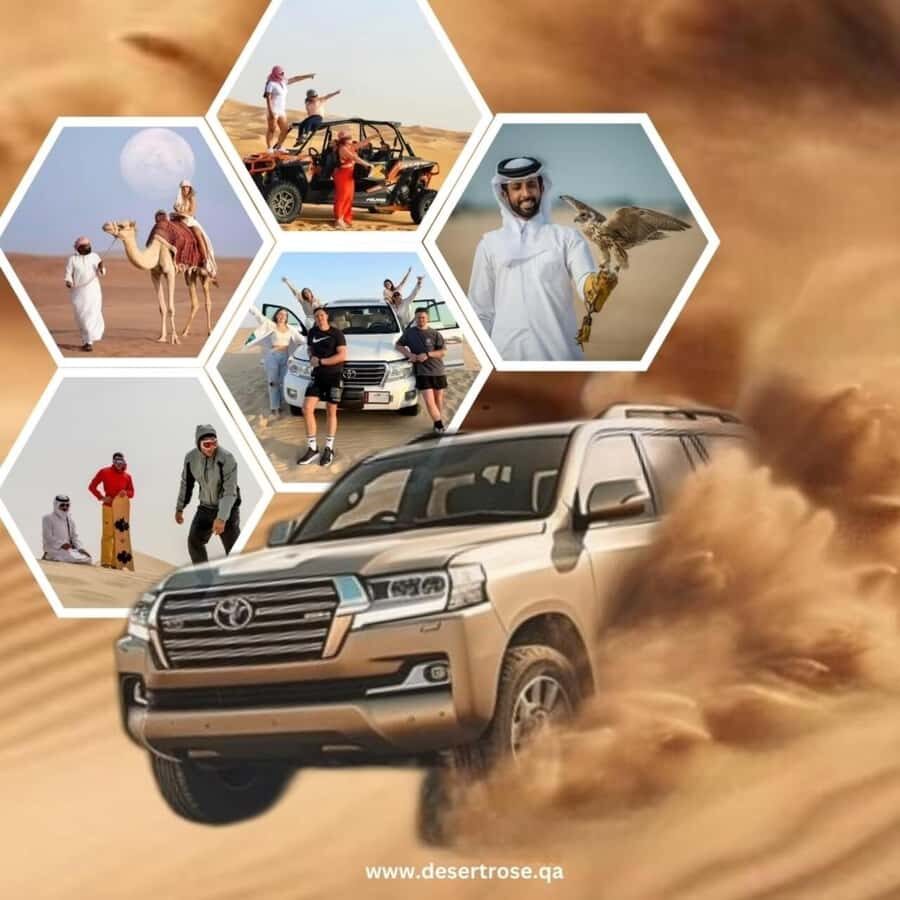 Desert Safari, Dunes Ride, Sand Boarding & Inland Sea Tour - 4 hours of dunes, sandboarding, and beach time near Al Wakrah