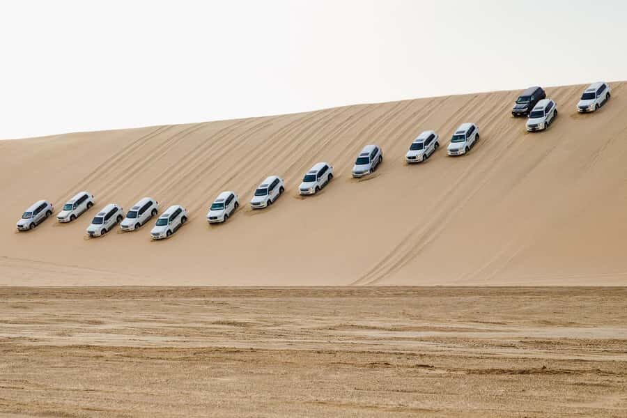 Desert Safari, Dunes Ride, Sand Boarding & Inland Sea Tour - Stop 2: Viewpoint session with dune bashing and sandboarding