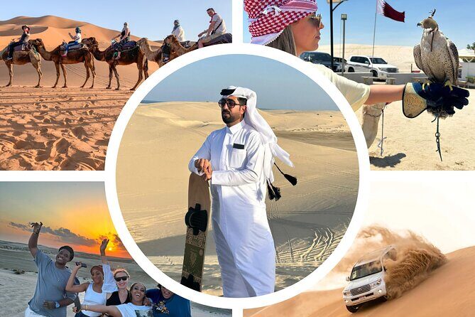 Desert Safari Qatar - The thrill menu: dune bashing and sandboarding (the core combo)