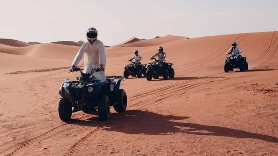 Desert Safari Self-Drive Quad Bike OR Dune Buggy Experience - Doha pickup and the A/C 4x4 ride: start strong, not exhausted