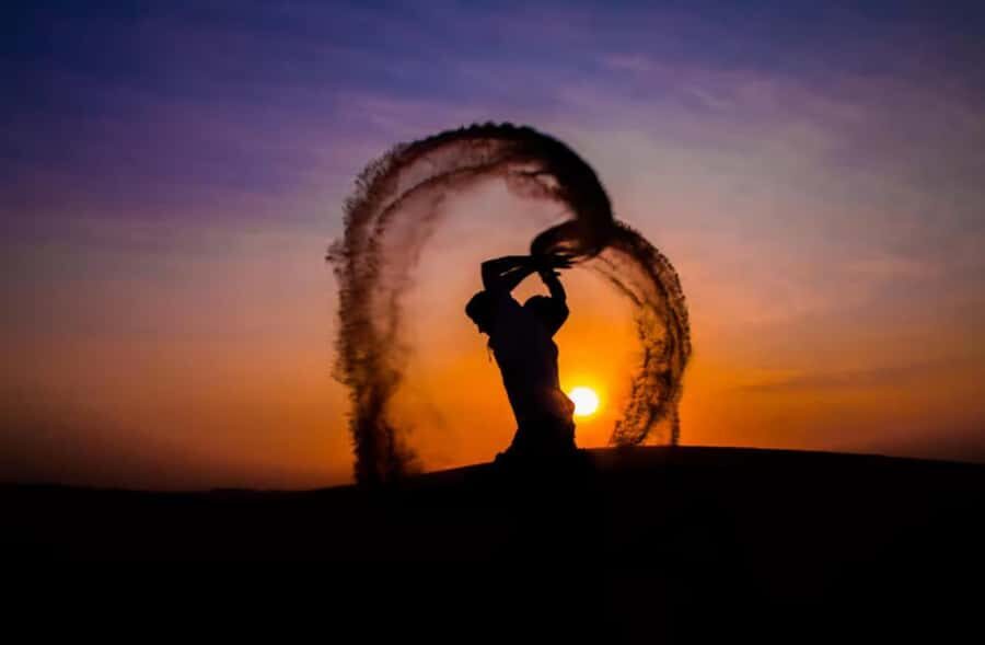 Doha: ATV Quad, Buggy Dune Bashing,Camel Ride & Sandboarding - Camel caravan and tea: the slower desert pause that matters