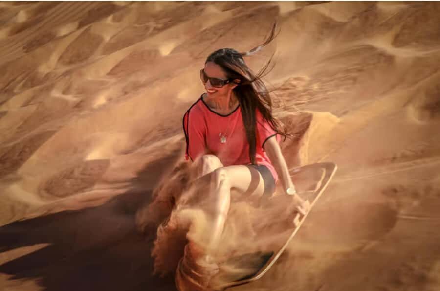 Doha: ATV Quad, Buggy Dune Bashing,Camel Ride & Sandboarding - Sunset timing: the payoff moment