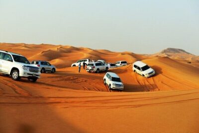 Doha Combo City Tour and Desert Safari - Mesaieed desert: dune bashing, sandboarding, and the Inland Sea clock starts