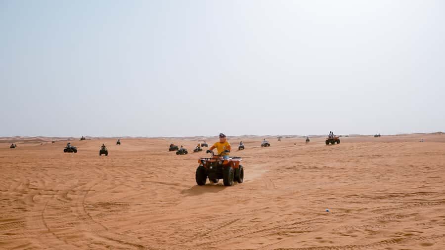 Doha: Combo Private Tour of Desert Safari with ATV Ride - The 350cc ATV quad bike for 30 minutes: adrenaline with a clear limit