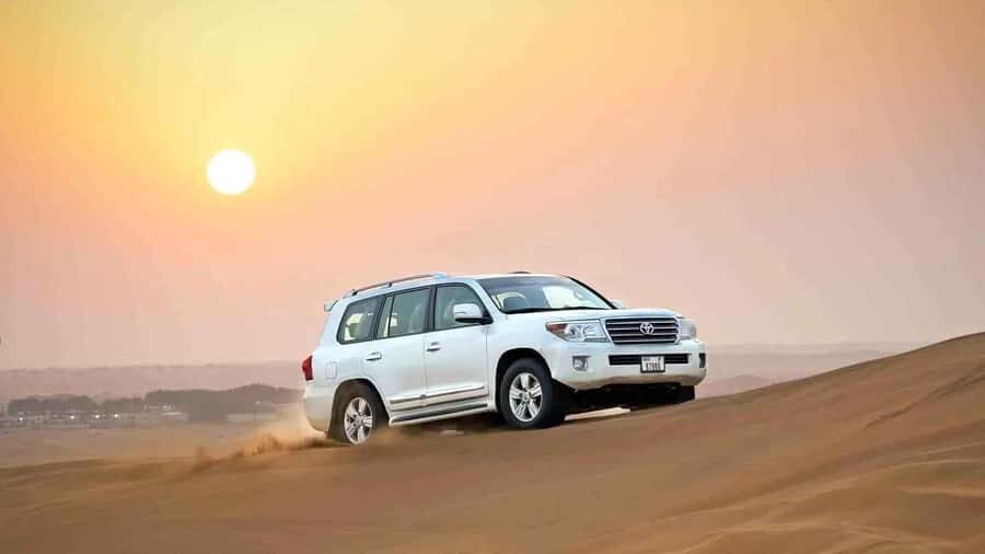 Doha: Desert 4x4, ATV/Quad, Camels, Sandboarding, Inland sea - The Moment Before Dune Bashing: Tire Deflation and Driver Control
