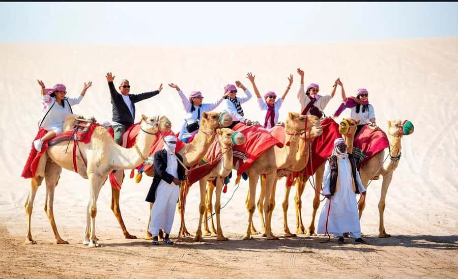 Doha: Desert Buggy Ride, Camel Ride, Dune Bashing, Sandboard - Inland Sea Beach stop: a scenic breather before you head back