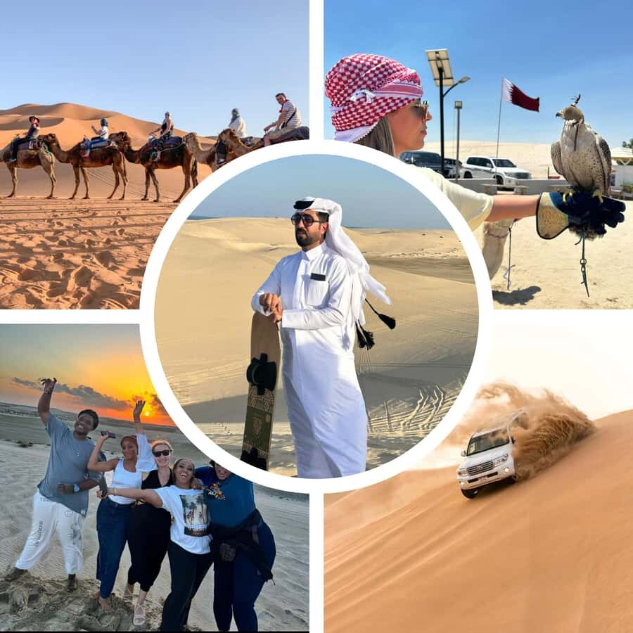 Doha: Desert Safari, Adventure, Sandboarding and Camel Ride - The 45-Minute Transfer: Moving From City to Desert Fast