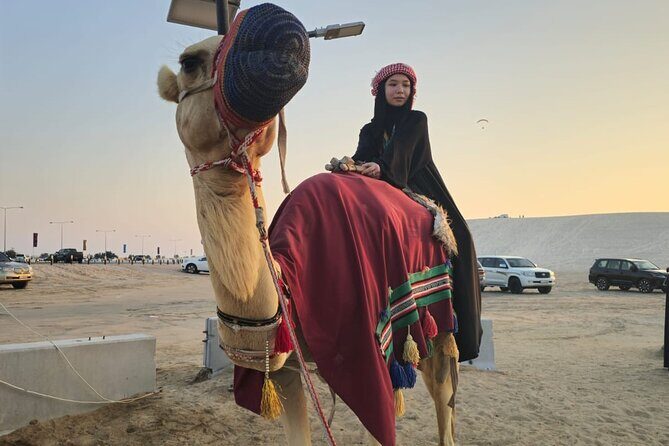 Doha Desert Safari Dune Bashing Camel Ride - Inland Sea (Khor Al Adaid): the photo stop that surprises people
