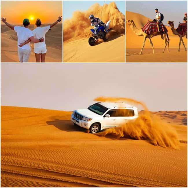 Doha: Desert Safari to the Inland Sea with All Activities - Sea Line Beach stop: a quick reset with camel rides and photos