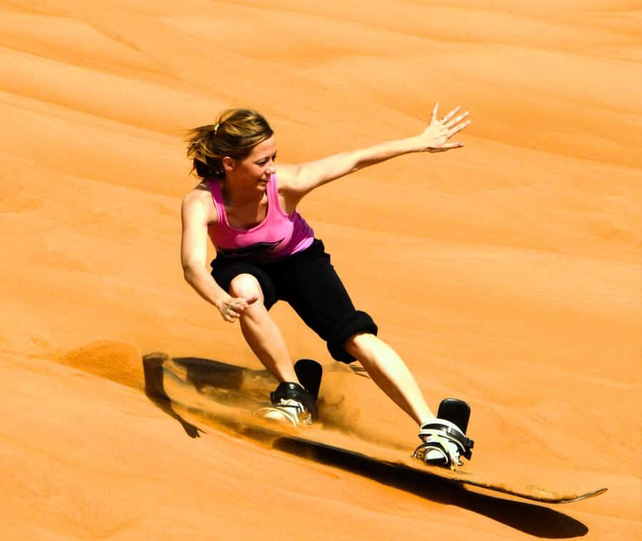 "Doha Desert Safari with all activities" - Camel Ride and Sandboarding: Desert Traditions Plus an Adrenaline Twist