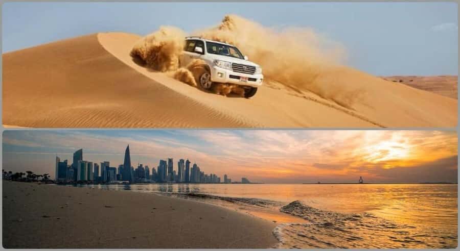 Doha : Full day Combo Tour to Doha City And Desert Safari - Katara Cultural Village and The Pearl-Qatar: Modern Doha With Contrast