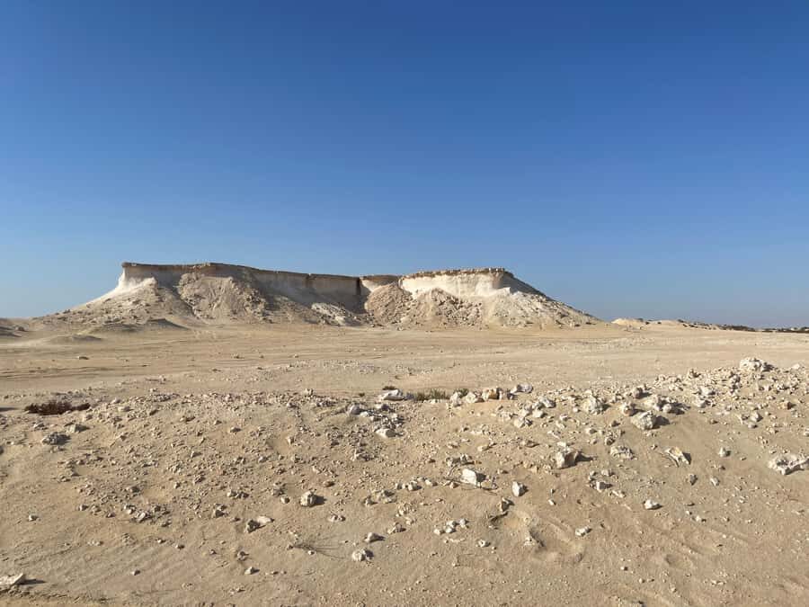 Doha Full Day North & West Tour | Rich History & culture - Ras Brouq: Umbrella-Shaped Limestone and Mushroom Rock Views