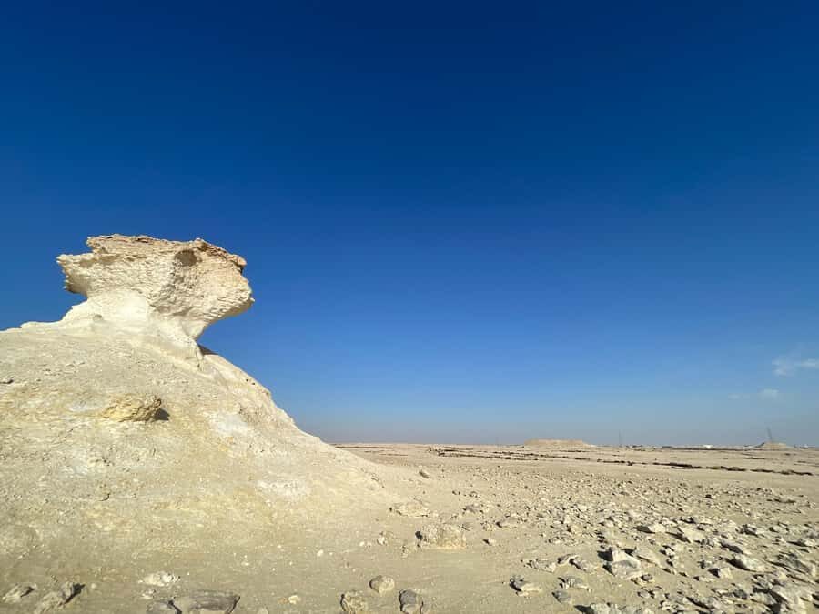 Doha Full Day North & West Tour | Rich History & culture - Zekreet Fort Ruins: Desert Reality After the Big Views