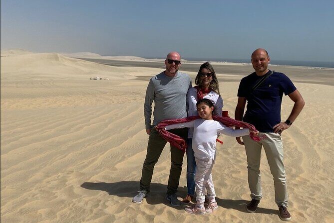 Doha : Half Day Desert Safari With SandBoarding and Camel Ride - Optional quad biking: bumpy, hot, and taken at your own risk