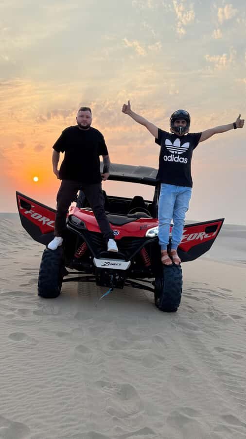 Doha: inland sea Tour With Dune Bashing &Sandboarding fun - Getting to the desert: 4x4 comfort, then the tire drop