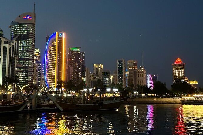 Doha Night/Day/Morning City Tour (4-hours Private Doha City Tour) - Doha Corniche and West Bay: water views now, skyscrapers after