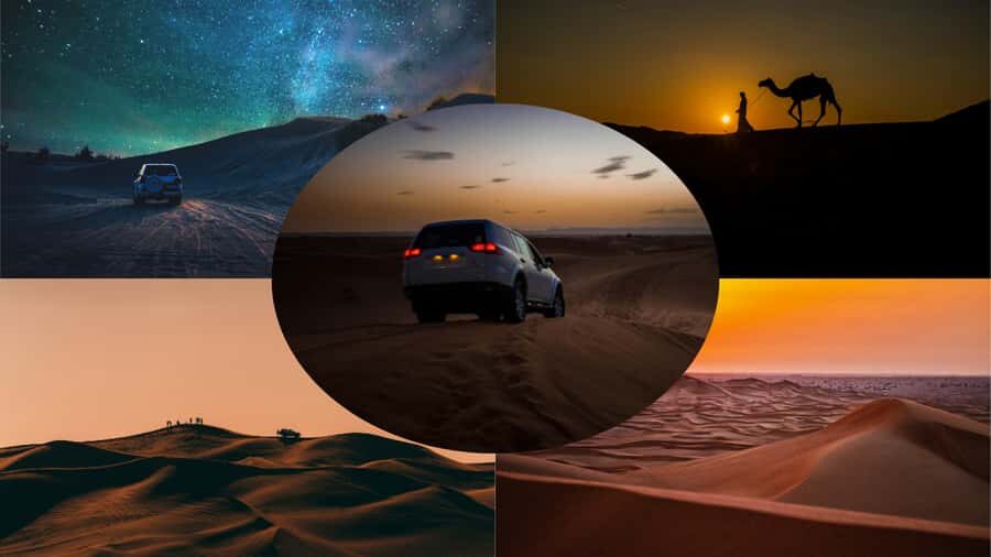 Doha: Night Desert Safari With Stargazing and Inland Sea - 4x4 dune bashing and sandboarding on real dunes