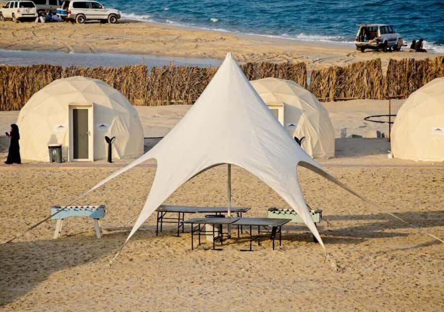Doha: Overnight Desert Camping With BBQ Dinner & Breakfast - BBQ Dinner, Traditional Music, and Overnight Tents