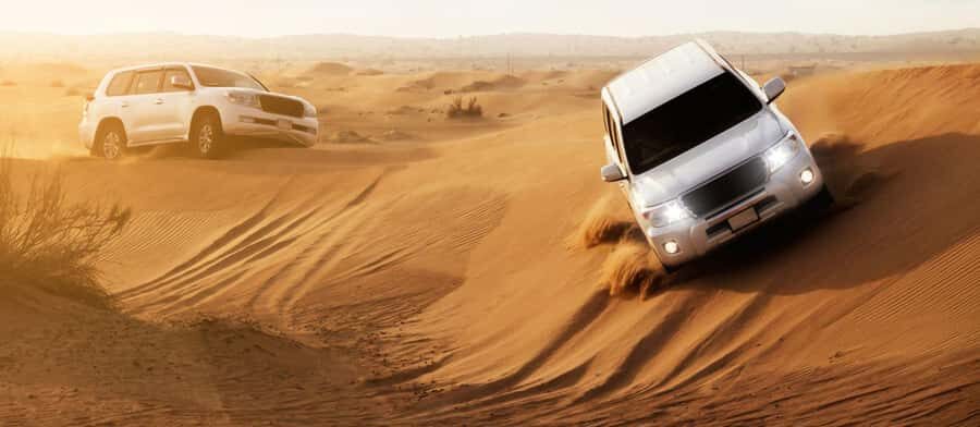 Doha : Private Desert Safari With Camel Ride & Sand Boarding - Sandboarding and dune bashing: the real adrenaline block