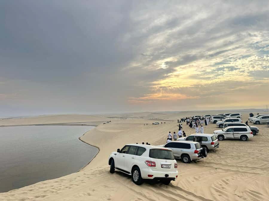 Doha: Private NIGHT desert safari with free camel ride - Luxury land cruiser time: the ride, the skill, the vibe