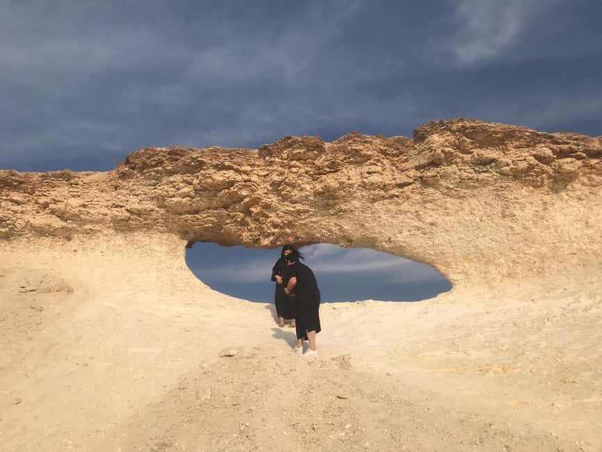 Doha; Richard Serra Installation, Mushroom rock and Zekreet - Brouq Nature Reserve: Richard Serra’s East-West / West-East