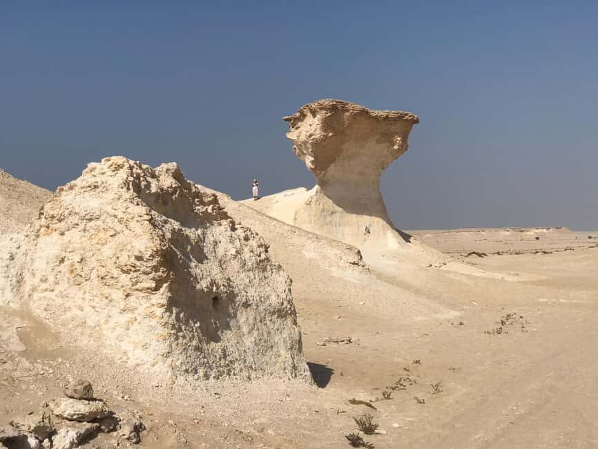 Doha; Richard Serra Installation, Mushroom rock and Zekreet - The Desert Drive and Brouq Nature Reserve Setup