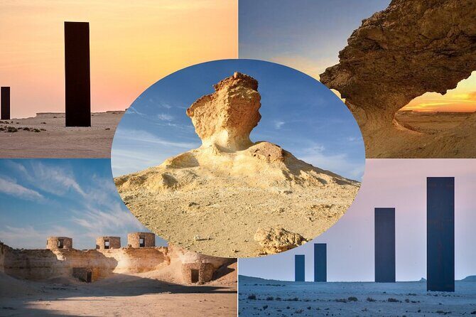 Doha West Qatar Richard Serra Sculpture, Mushroom Rock Tour - Key highlights worth your time