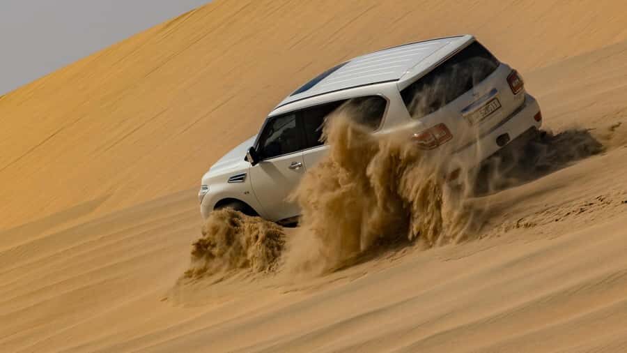 Doha:Private Desert Safari, Falcon, Sandboarding,inland sea - Inland Sea Stop: Sandboarding Runs and Dune Bashing Rhythm