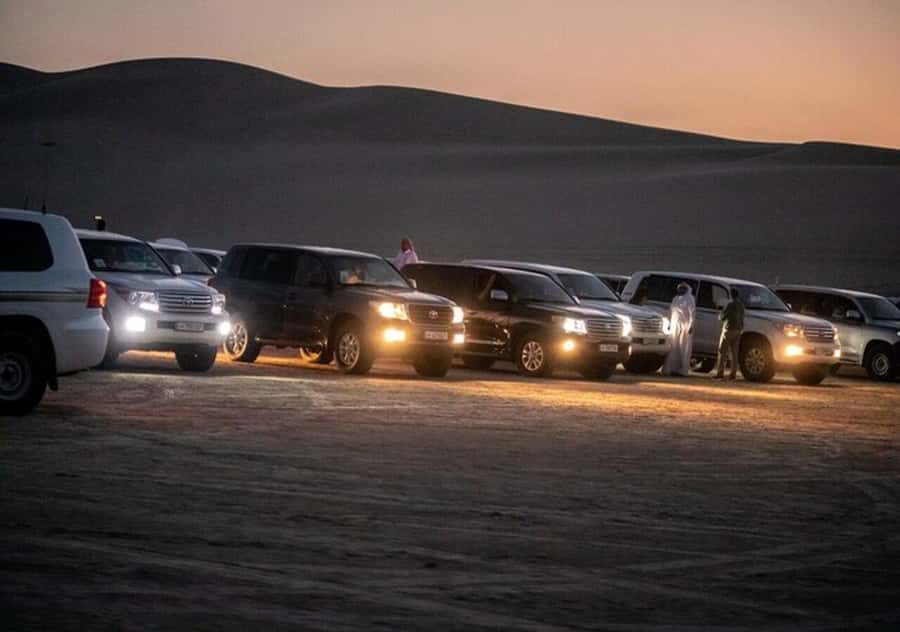 Full day desert safari with lunch or Dinner - From Doha pickup to the first desert taste