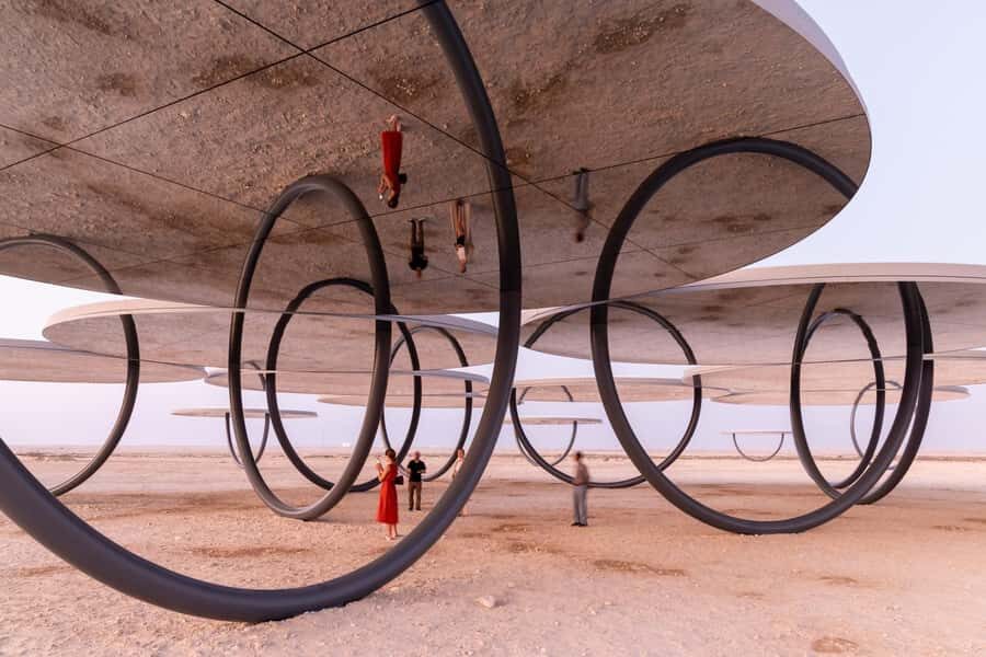 North of Qatar: Olafur Eliasson Exibit, Zubara fort & jumail - Olafur Eliasson’s Shadows Travelling: Desert Light as Part of the Artwork