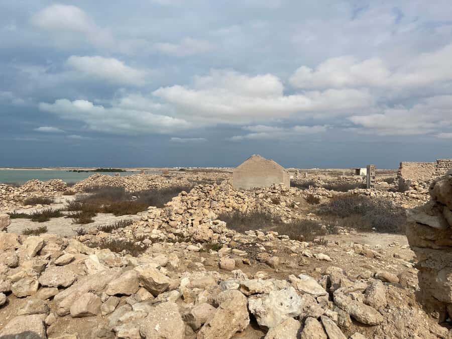 North of Qatar: Olafur Eliasson Exibit, Zubara fort & jumail - Jumail Abandoned Village: A Ghost Village with Real Sea Views