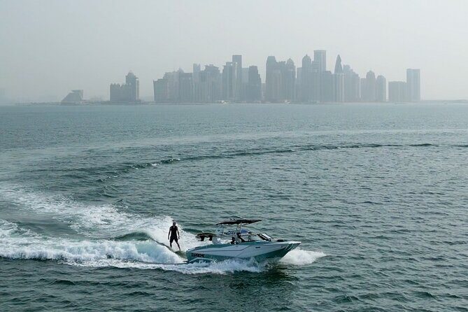 Private Wakesurfing or Wakeboarding along Doha's skyline - Key Highlights at a Glance