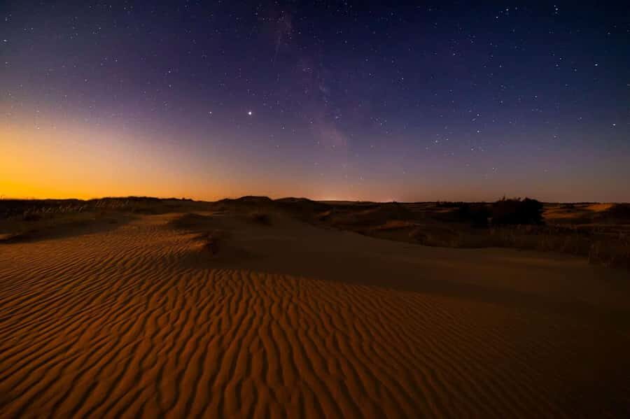 Qatar: Night Desert Safari| Camel Ride| Inland Sea Beach - The Jeep/SUV Drive: Quick Transfer, Real Off-Road Energy