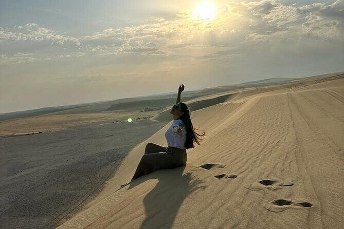 Relax on the Aladdin's carpet & inhale the magical sunset - Sunset Tea on an Arabic Carpet: Calm in the Middle of the Desert
