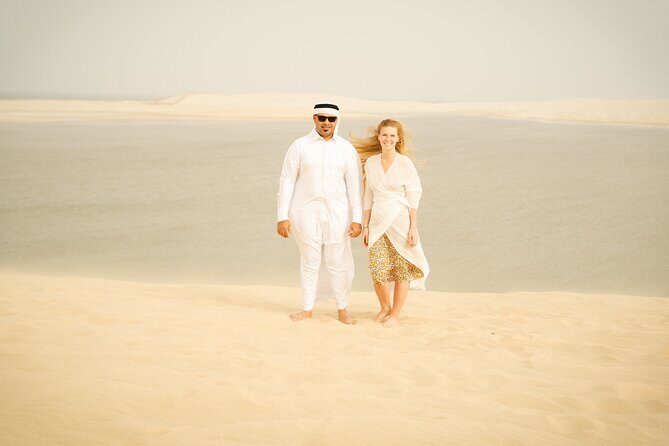 Snack & Chill at the Inland Sea | Desert Safari | Dune Bashing - Camel rides, sand boarding, and falcons: cool extras, crowd reality