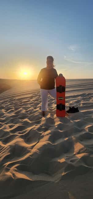 Sunrise or Sunset desert Safari with Sandboarding in Qatar - Sandboarding: what’s included, and what you should confirm