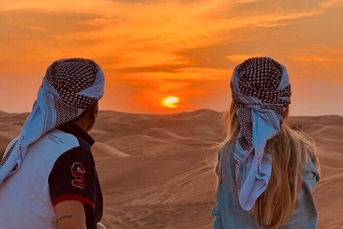 Tranquil Sands A Serene Desert Safari Experience - Doha pickup and the Mesaieed oil-refinery view
